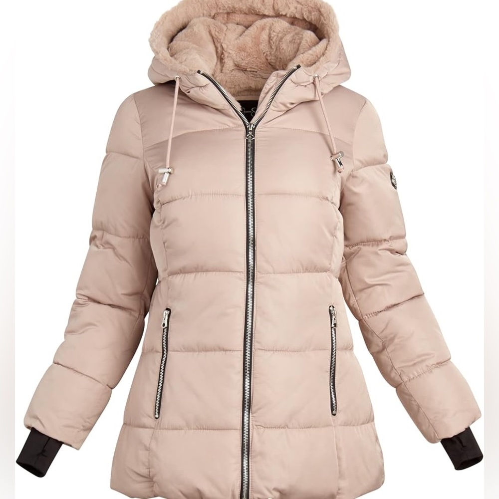 Jessica Simpson Women's Winter Jacket – Sherpa Lined Puffer Parka